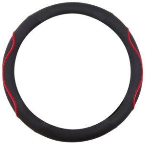 ΚΑΛΥΜΜΑ ΤΙΜΟΝΙΟΥ WAVY 38cm - ΜΑΥΡΟ/ΚΟΚΚΙΝΟ