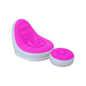 Φουσκωτή πολυθρόνα με υποπόδιο - 812358 - Pink