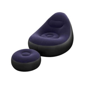 Φουσκωτή πολυθρόνα με υποπόδιο - 812365 - Dark Blue