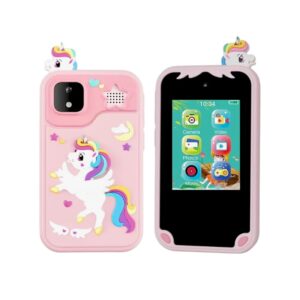 Παιδικό smartphone με κάμερα & παιχνίδια - D13 - 812860 - Pink
