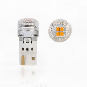 Λάμπες LED T10 4 SMD 12-30V 75LM CANBUS Πορτοκαλί 2 τμχ