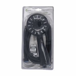 Τηλέφωνο ντους με σπιράλ και επιλογές πίεσης - 1.5m - Black - 880408