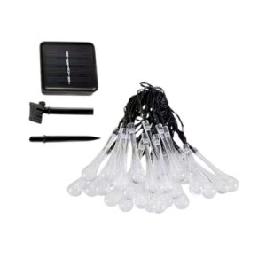 Ηλιακή γιρλάντα φωτισμού LED - Σταγόνα - 5m+1m - 20D - 152813 - RGB