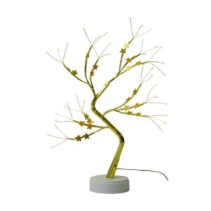 Χριστουγεννιάτικο επιτραπέζιο διακοσμητικό δεντράκι με φωτισμό - 153117 - Warm White