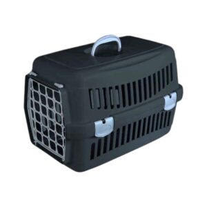 Κλουβί μεταφοράς κατοικιδίου πλαστικό - Felix - 48x32.5x32.5cm - 005135 - Black/Light Grey