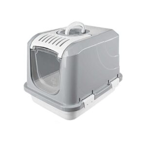 Λεκάνη γάτας κλειστή - Alice Lux - 50x37x38.5cm - 005272 - Grey