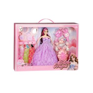 Σετ κούκλα με αξεσουάρ ομορφιάς - 2546B - 917468