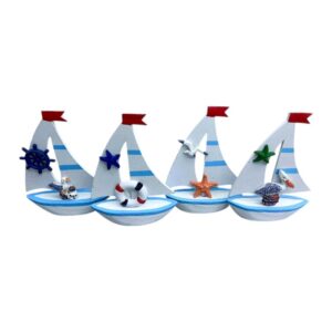 Διακοσμητικό Souvenir Καραβάκι - Σετ 8 τεμάχια - L2026-29ABCD - 125561