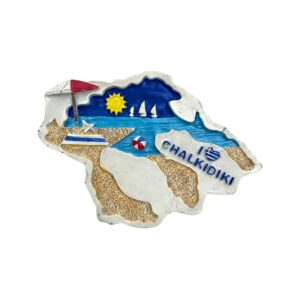 Τουριστικό μαγνητάκι Souvenir - Σετ 12pcs - Chalkidiki - 678585